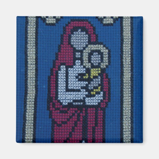 Christliche Stickerei Magnet (Vorne)