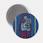 Christliche Stickerei Magnet (Vorderseite/Rückseite)