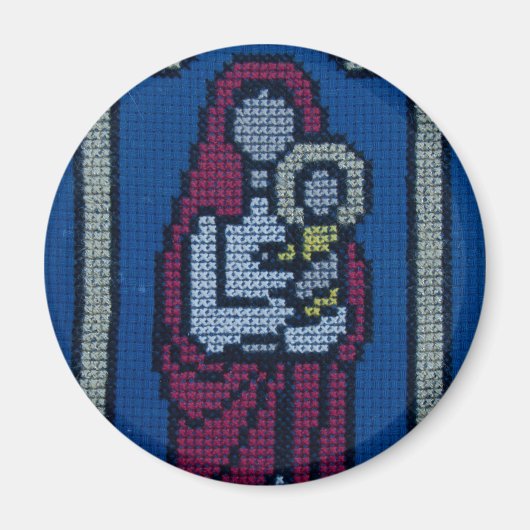 Christliche Stickerei Magnet (Vorne)