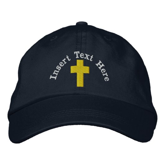 Christliche StickHat Bestickte Baseballkappe (Vorderseite)