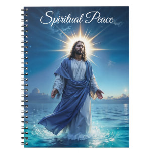 Christliche strahlende Kunst Jesus Christus Glaube Notizblock