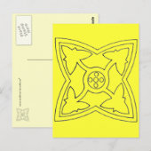 Christliche Symbole Postkarte (Vorne/Hinten)