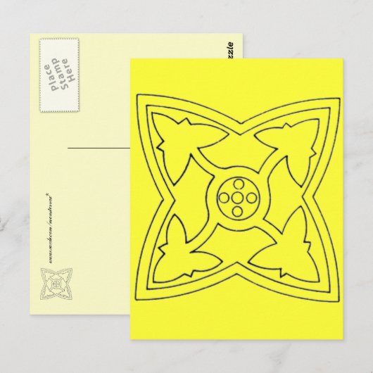 Christliche Symbole Postkarte (Vorne/Hinten)
