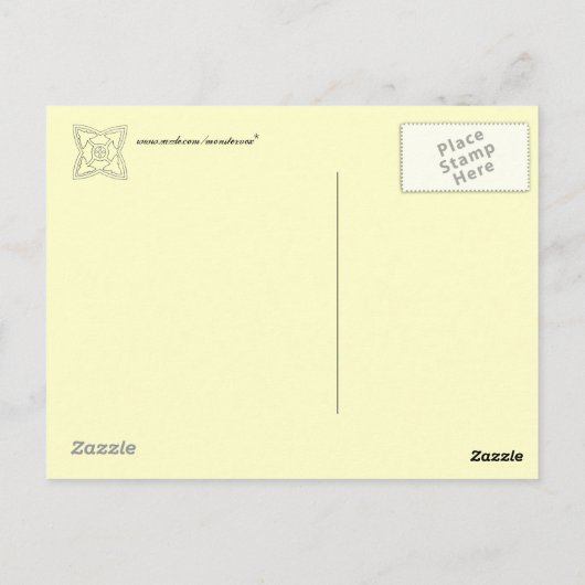 Christliche Symbole Postkarte (Rückseite)