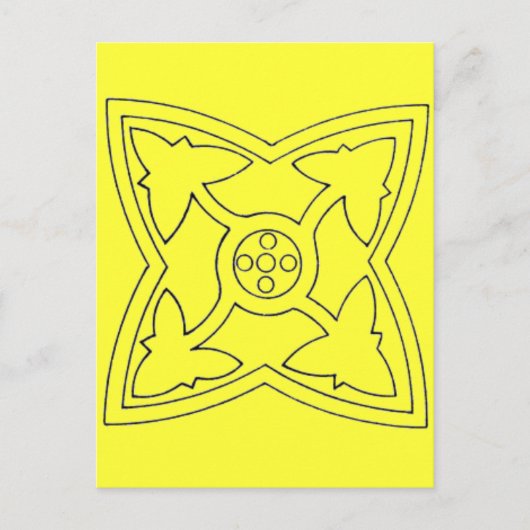 Christliche Symbole Postkarte (Vorderseite)