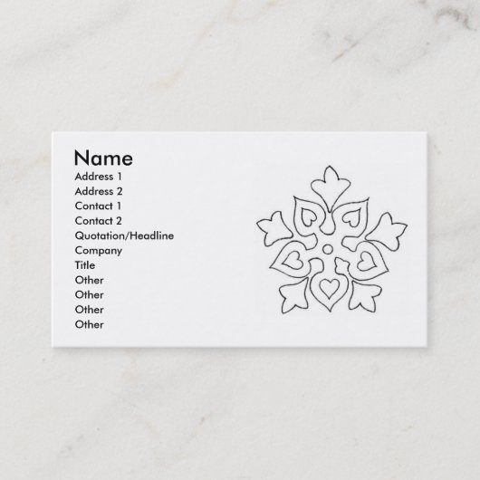 Christliche Symbole Visitenkarte (Vorderseite)