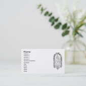 Christliche Symbole Visitenkarte (Stehend Vorderseite)