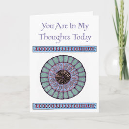 Christliche Sympathiekarte Lila Grüne Medaille Karte