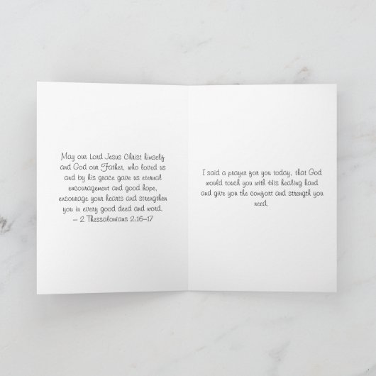 Christliche Sympathiekarte mit Blue Star Karte (Innenseite)