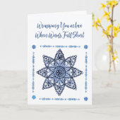 Christliche Sympathiekarte mit Blue Star Karte (Gelbe Blume)