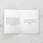 Christliche Sympathiekarte mit Lila Medaille Karte (Innenseite)