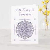 Christliche Sympathiekarte mit Lila Medaille Karte (Gelbe Blume)