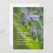 Christliche Sympathiekarte Mitteilungskarte (Vorne/Hinten)