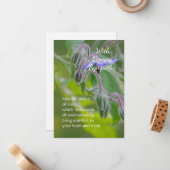 Christliche Sympathiekarte Mitteilungskarte (Vorderseite/Rückseite Beispiel)