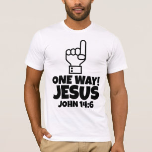 CHRISTLICHE T - SHIRT ONE WAY JESUS T - SHIRT