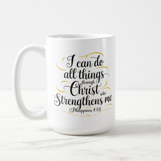 Christliche Tasse - ich kann alles tun - Philippin (Links)