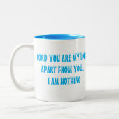 Christliche Tasse - Lord You are My Lord (Links)