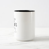 Christliche Tasse mit Schwarz und Weiß (Mittel)