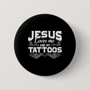 Christliche Tattooistin, die Jesus mir und meinem  Button