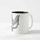 Christliche Taube Kaffeetasse (VorderseiteRechts)