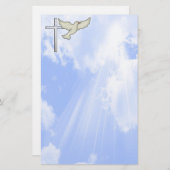Christliche Taube stationär Briefpapier (Vorne/Hinten)