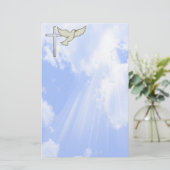 Christliche Taube stationär Briefpapier (Stehend Vorderseite)