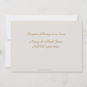 Christliche Tauben-Einladung Einladung (Rückseite)