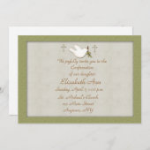 Christliche Taubeneinladung Einladung (Vorne/Hinten)