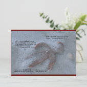 Christliche Taufe Einladung (Stehend Vorderseite)