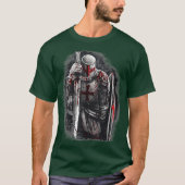 Christliche Templar Knights - Geschenke Rosary Cru T-Shirt (Vorderseite)