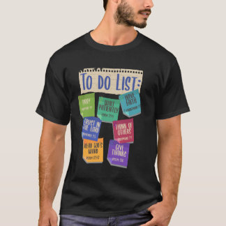 Christliche To-Do-Liste Glaube Bibelvers Religiös  T-Shirt