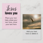 Christliche Trackkartenvorlage zur Personalisierun Begleitkarte (Vorne/Hinten)