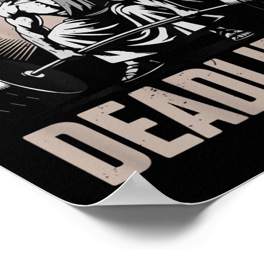 Christliche Trainingsgymnastik Jesus, der Deadlift Poster (Ecke)