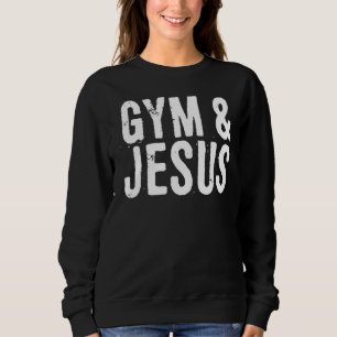Christliche Trainingsgymnastik und Jesus Fun Fitne Sweatshirt