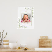 Christliche Trauerfeier - Lebensfoto-Schilder Poster (Küche)