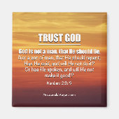 Christliche TRUST GOD-Nummern 23:19 Magnet (Vorne)