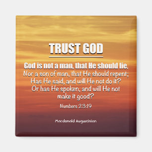 Christliche TRUST GOD-Nummern 23:19 Magnet
