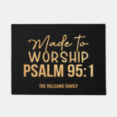 Christliche Türmatte anbeten (Vorderseite)