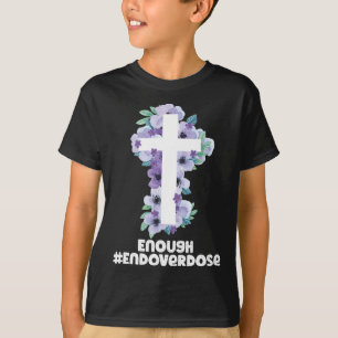 Christliche Überdosierung Lila Ribbon Überdosierun T-Shirt