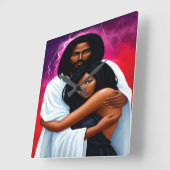 christliche Uhr der "abgedeckten" Wasserfarbenwand (Winkel)