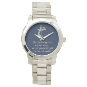 Christliche UhrenDer Herr ist mein Fels Armbanduhr