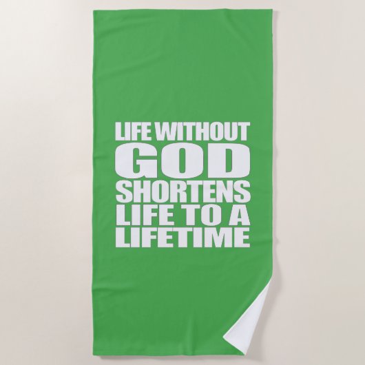 Christliche und Biokultur Strandtuch (Vorderseite)