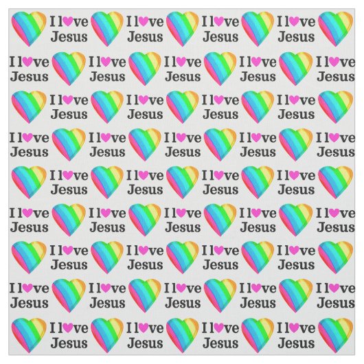 CHRISTLICHE UND RELIGIÖSE I LIEBE JESUS STOFF (Muster)