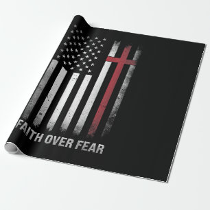 Christliche US-amerikanische Flagge Amerikas - Chr Geschenkpapier