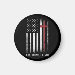 Christliche US-amerikanische Flagge Amerikas - Chr Magnet