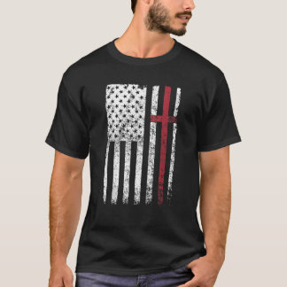 Christliche US-amerikanische Flagge T-Shirt