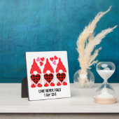Christliche VALENTINE GNOMES-Liebe Versage nie Fotoplatte (InSitu)