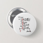 Christliche Valentine John 3_16 für Gott so liebte Button (Vorne & Hinten)