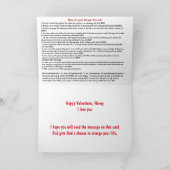 Christliche Valentinkarte für Tochter Feiertagskarte (Innenseite)