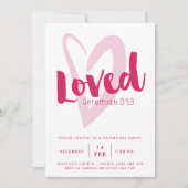 Christliche Valentinstag-Party Einladung (Vorderseite)